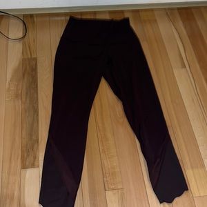 Cropped dark purple lululemon leggings size 4